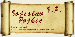 Vojislav Pojkić vizit kartica